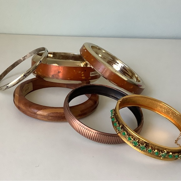 NWOT vintage Brass & turquoise bracelet bangle - Picture 7 of 7